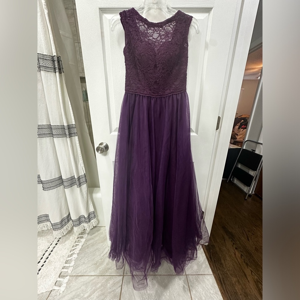 Bridesmaids floor length tulle dress size 8